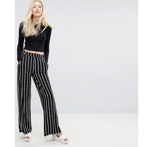 Bershka Striped Wide Leg Pants NWT Size small